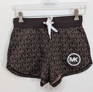 Michael Kors Chocolate Logo Patterned Shorts